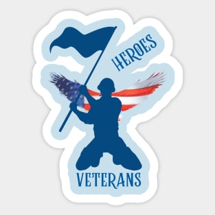 To those in uniform serving today and to those who have served in the past, we honor you today and every day. Real Heroes. Sticker